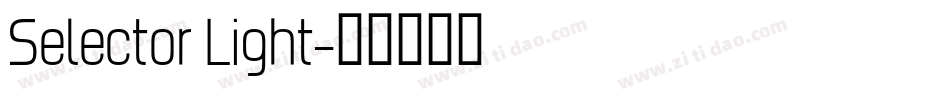 Selector Light字体转换